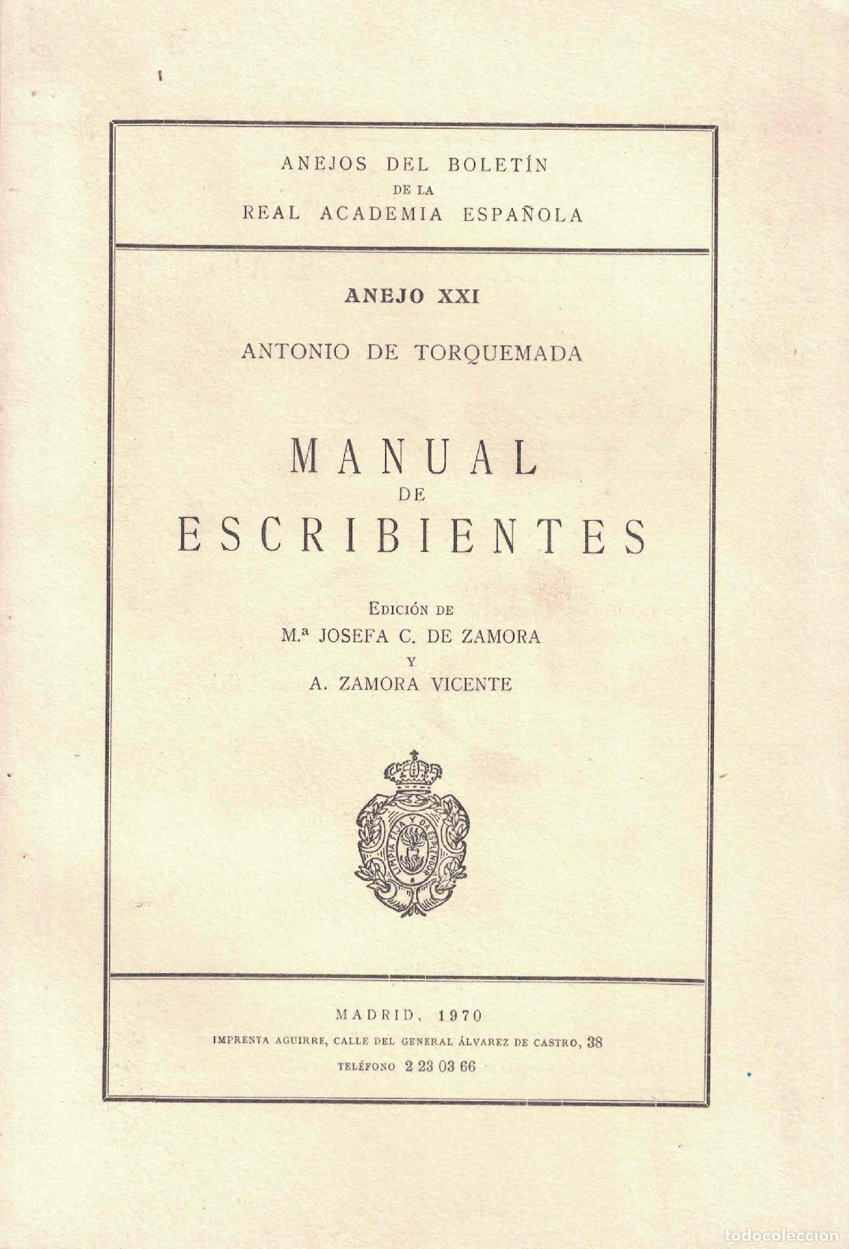 Libros: Manual de escribientes - Antonio de Torquemada - Foto 1