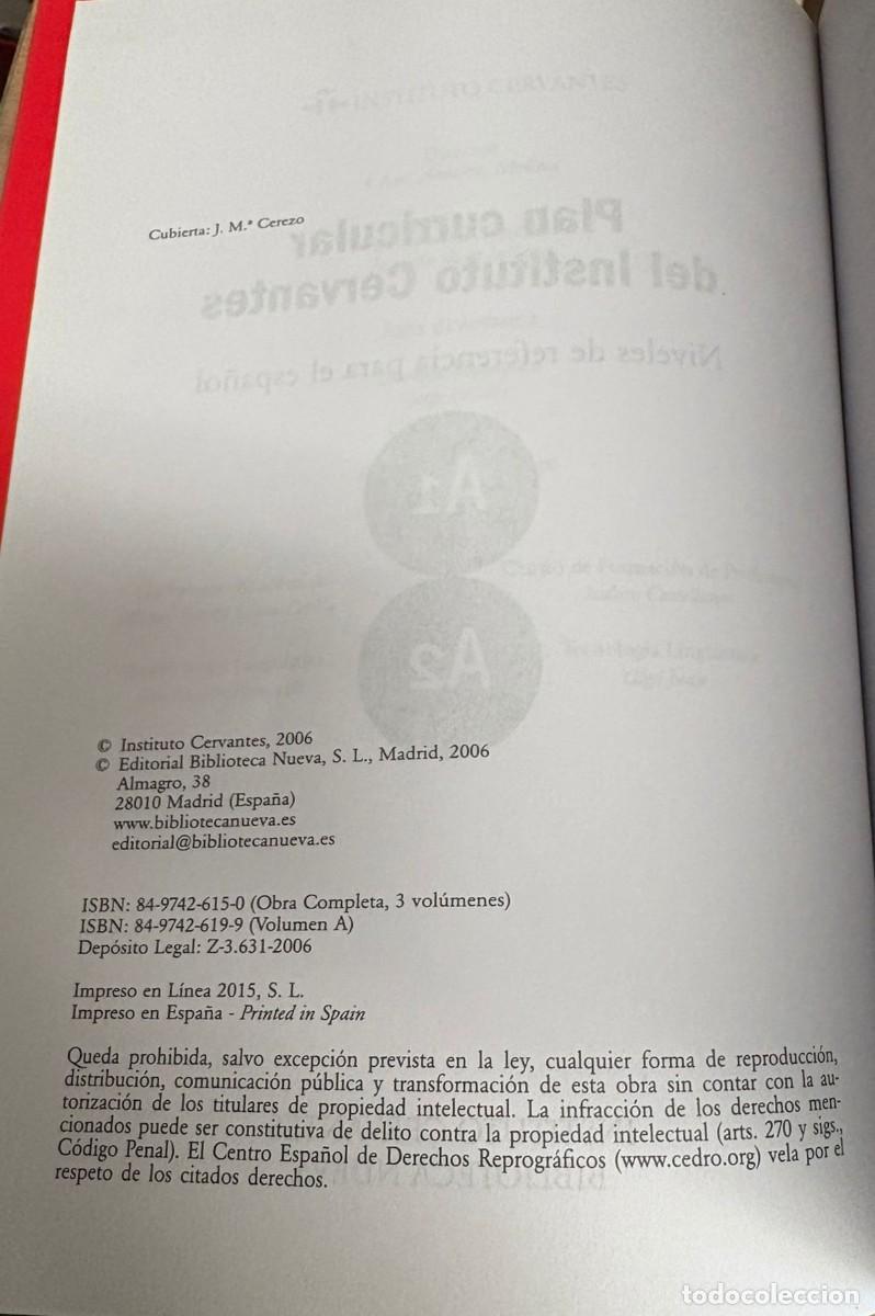 Libros: Plan curricular del Instituto Cervantes - Varios Autores - Foto 2