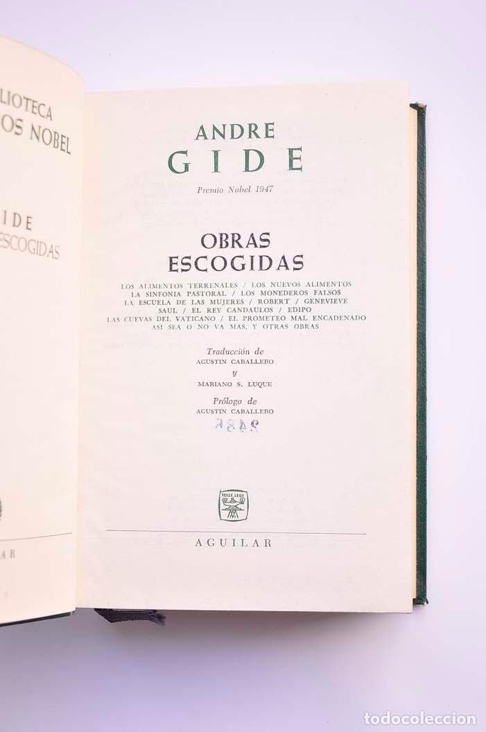 Libros: Andre Gide. Obras escogidas - GIDE, Andr&eacute; - Foto 2