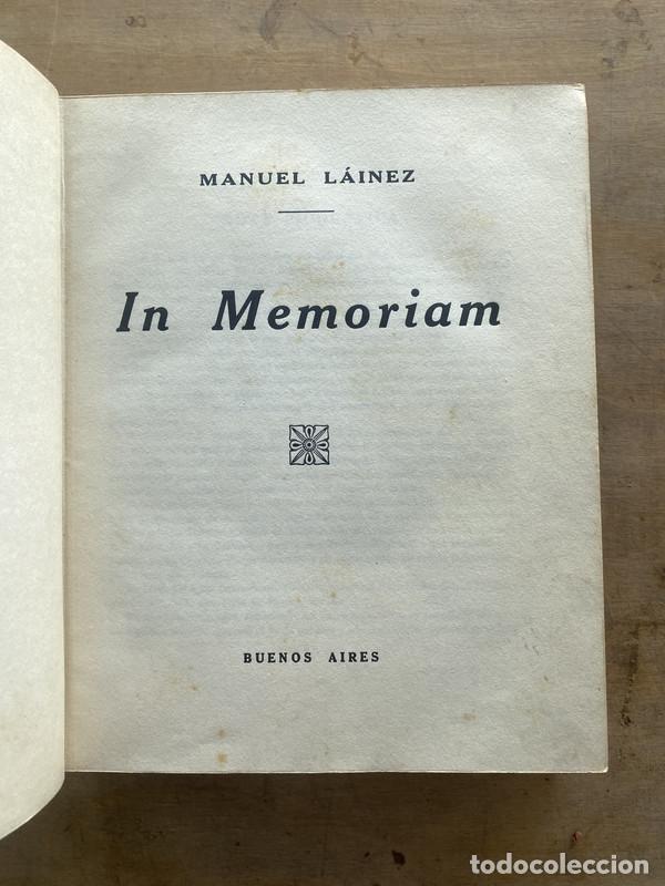 Libros: In memoriam - Lainez Manuel - Foto 1