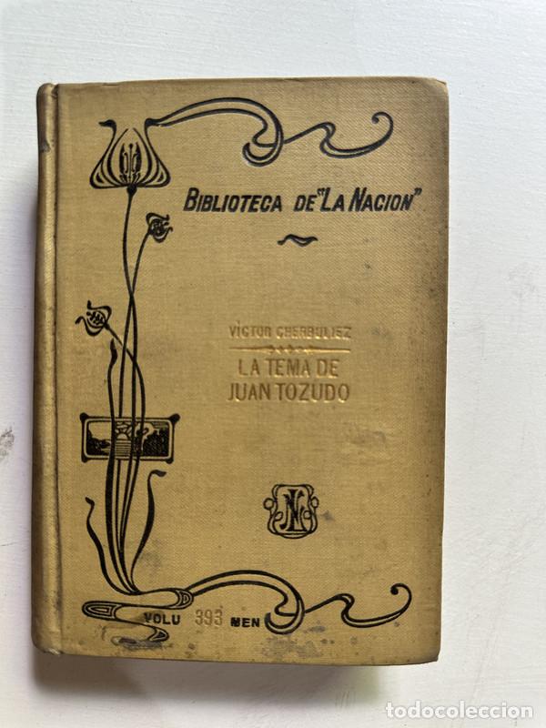 Libros: La tema de Juan Tozudo - Cherbuliez Victor