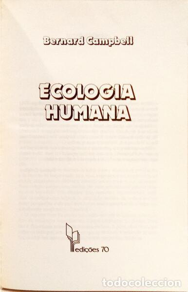 Libros: CAMPBELL. (Bernard) - ECONOGIA HUMANA. - Foto 2