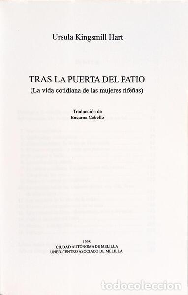 Libros: KINGSMILL HART. (Ursula) - TRAS LA PUERTA DEL PATIO. - Foto 2