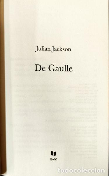 Libros: JACKSON. (Julian) - DE GAULLE. - Foto 2