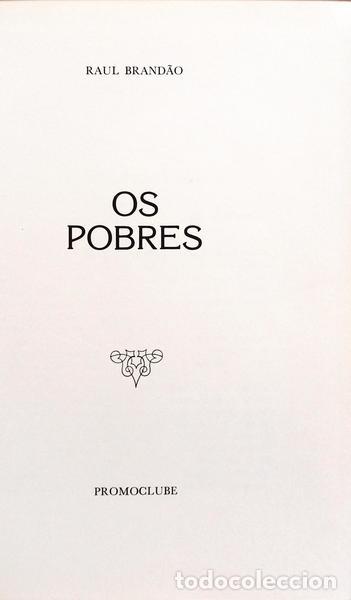 Libros: BRAND&Atilde;O. (Raul) - OS POBRES. - Foto 2