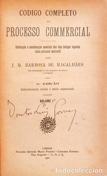 Libros: BARBOSA DE MAGALH&Atilde;ES. (J. M.) - CODIGO COMPLETO DO PROCESSO COMMERCIAL. - Foto 2