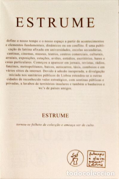 Libros: VASCONCELOS. (Miguel Clara) e Nuno Mor&atilde;o. - ESTRUME. [1.&ordf; EDI&Ccedil;&Atilde;O] - Foto 2