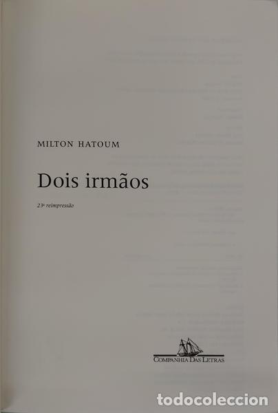 Libros: HATOUM. (Milton) - DOIS IRM&Atilde;OS. [23.&ordf; REIMP.] - Foto 2