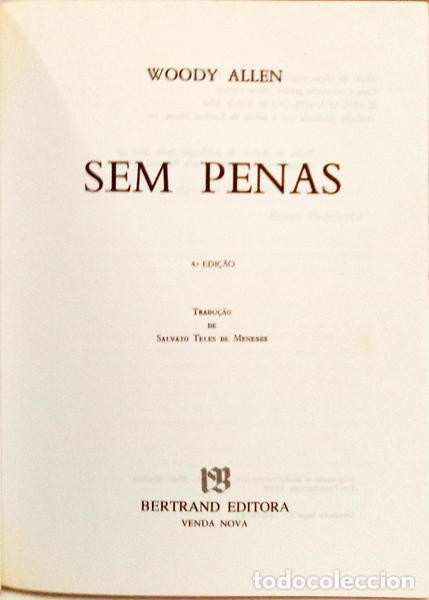 Libros: ALLEN. (Woody) - SEM PENAS. - Foto 2