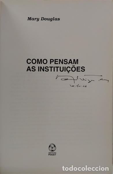 Libros: DOUGLAS. (Mary) - COMO PENSAM AS INSTITUI&Ccedil;&Otilde;ES. - Foto 2