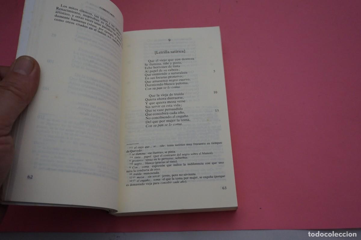 Libros: 2C/ POESIA VARIA - FRANCISCO DE QUEVEDO / EDICIONES CATEDRA - Foto 5