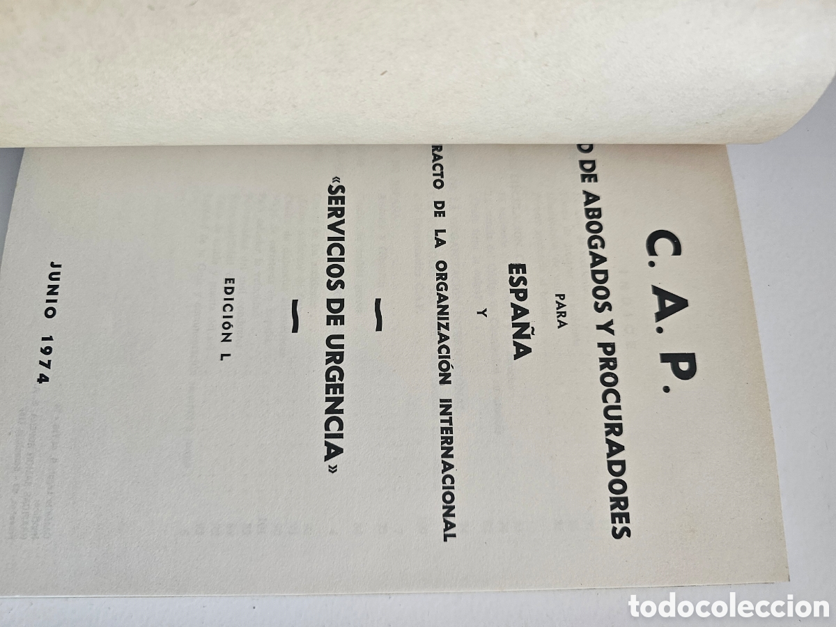 Libros: Gu&iacute;a de Asistencia y protecci&oacute;n CAP de 1974 - Foto 8