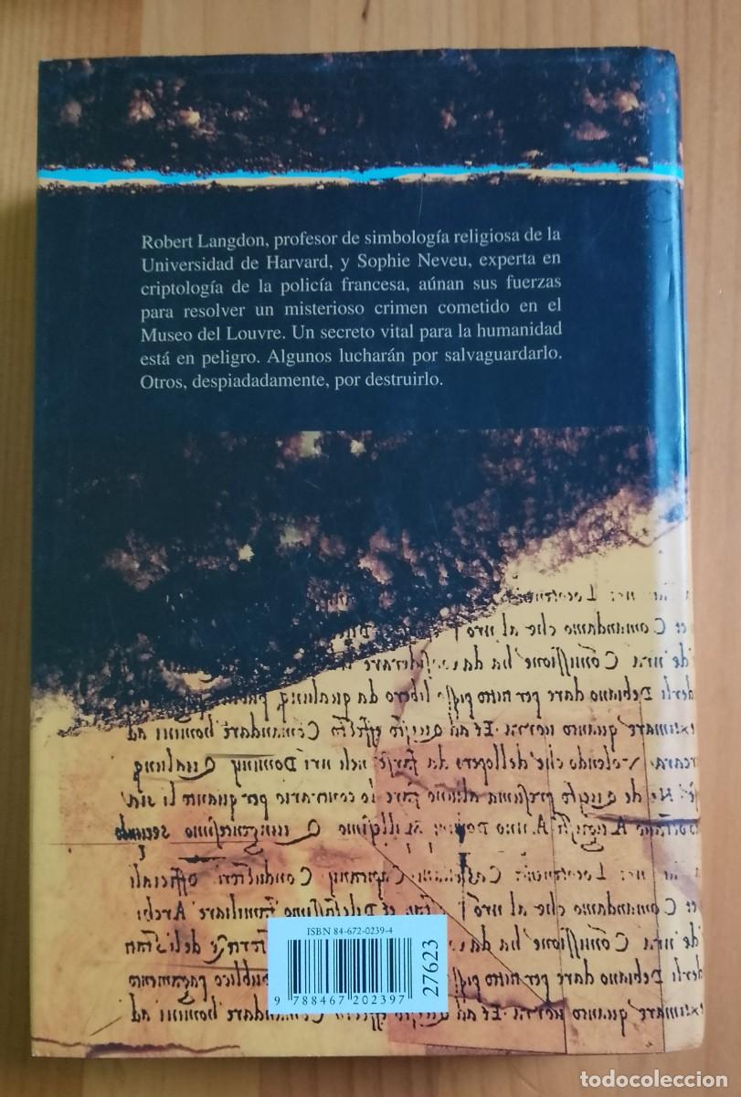 Libros: EL C&Oacute;DIGO DA VINCI - DAN BROWN - Foto 2