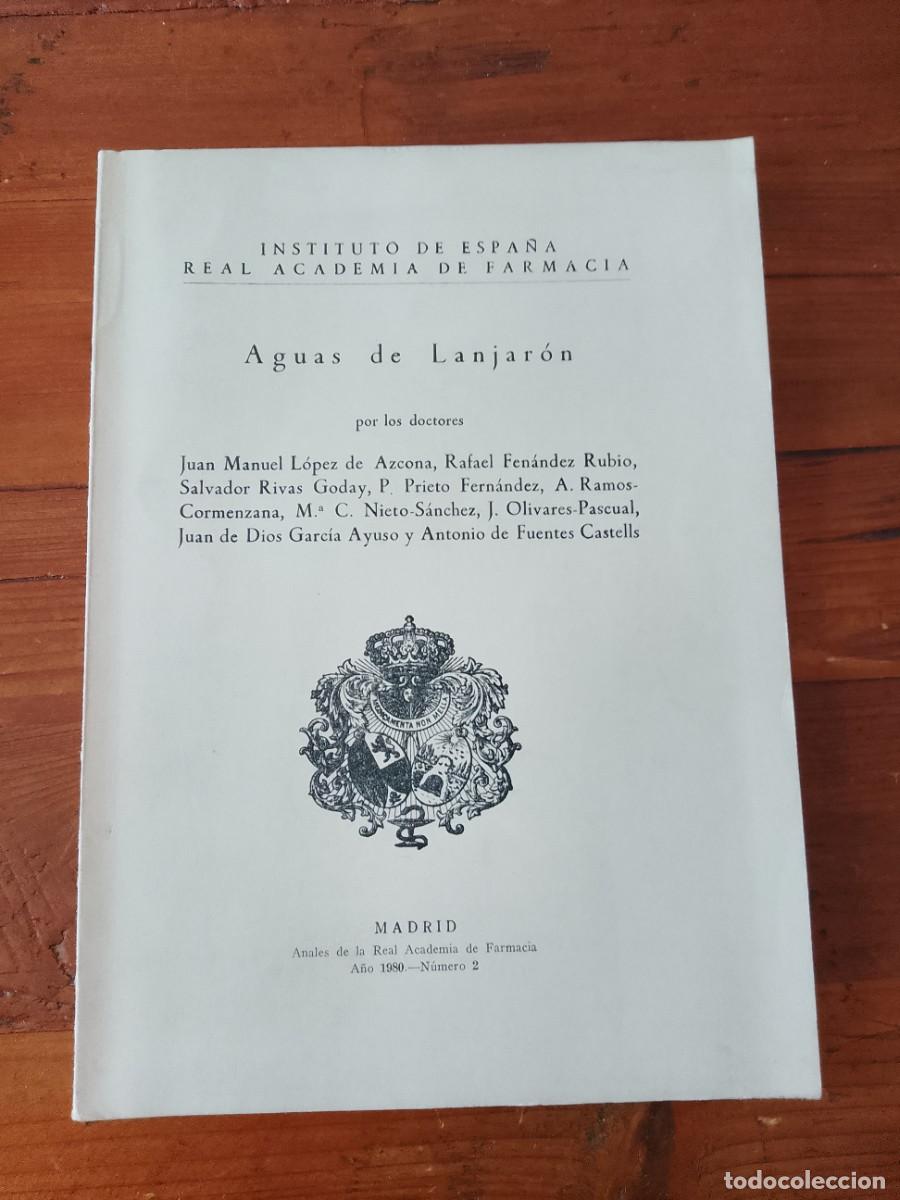 Libros: Juan Manuel L&oacute;pez de Azcona - Rafael Fern&aacute;ndez Rubio - Salvador Rivas Goday - etc. - AGUAS DE LANJAR