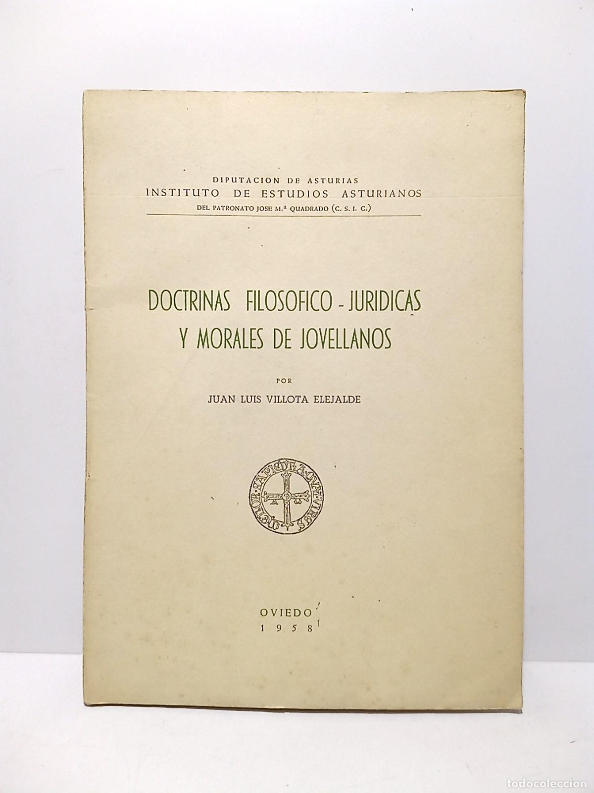 Livros em segunda m&atilde;o: VILLOTA ELEJALDE, Juan Luis - Doctrinas filos&oacute;fico-jur&iacute;dicas y morales de Jovellanos