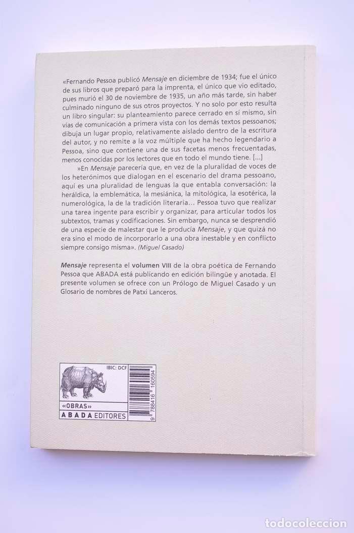 Libros: Mensaje - PESSOA, Fernando - Foto 4