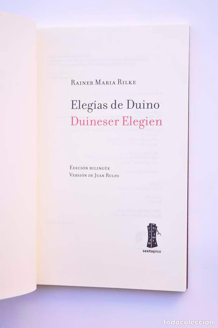 Libros: Eleg&iacute;as de Duino - Duineser Elegien - RILKE, Rainer Mar&iacute;a - Foto 2