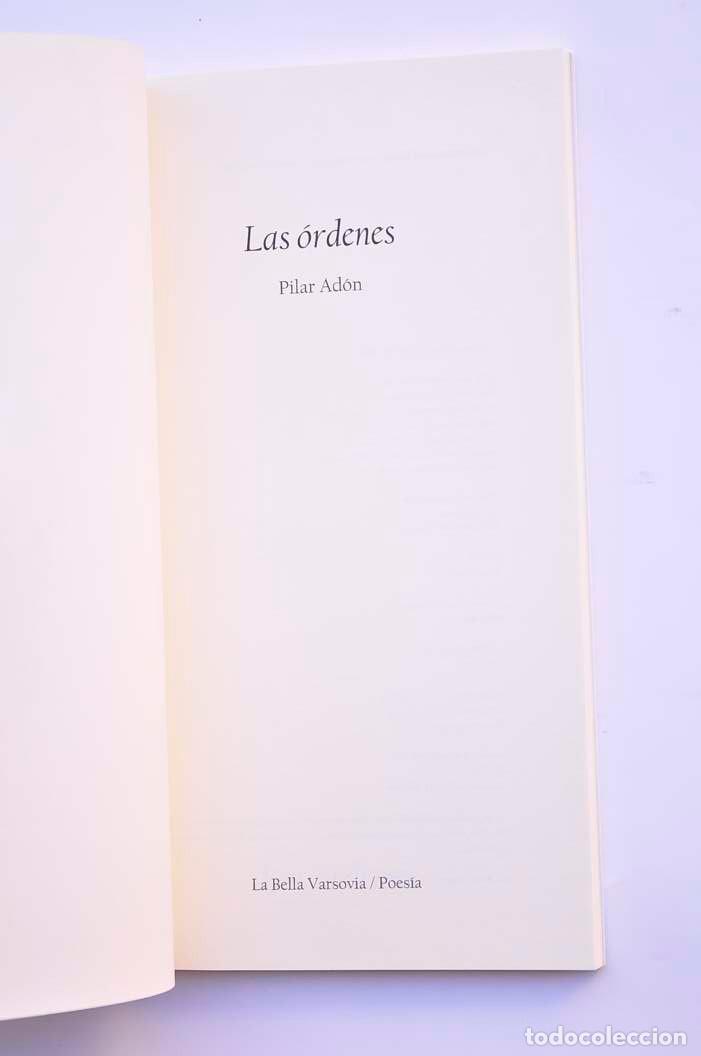 Libros: Las &oacute;rdenes - AD&Oacute;N, Pilar - Foto 2