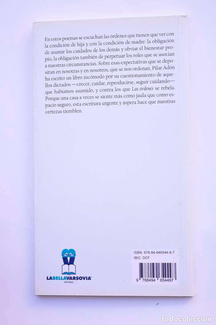 Libros: Las &oacute;rdenes - AD&Oacute;N, Pilar - Foto 4