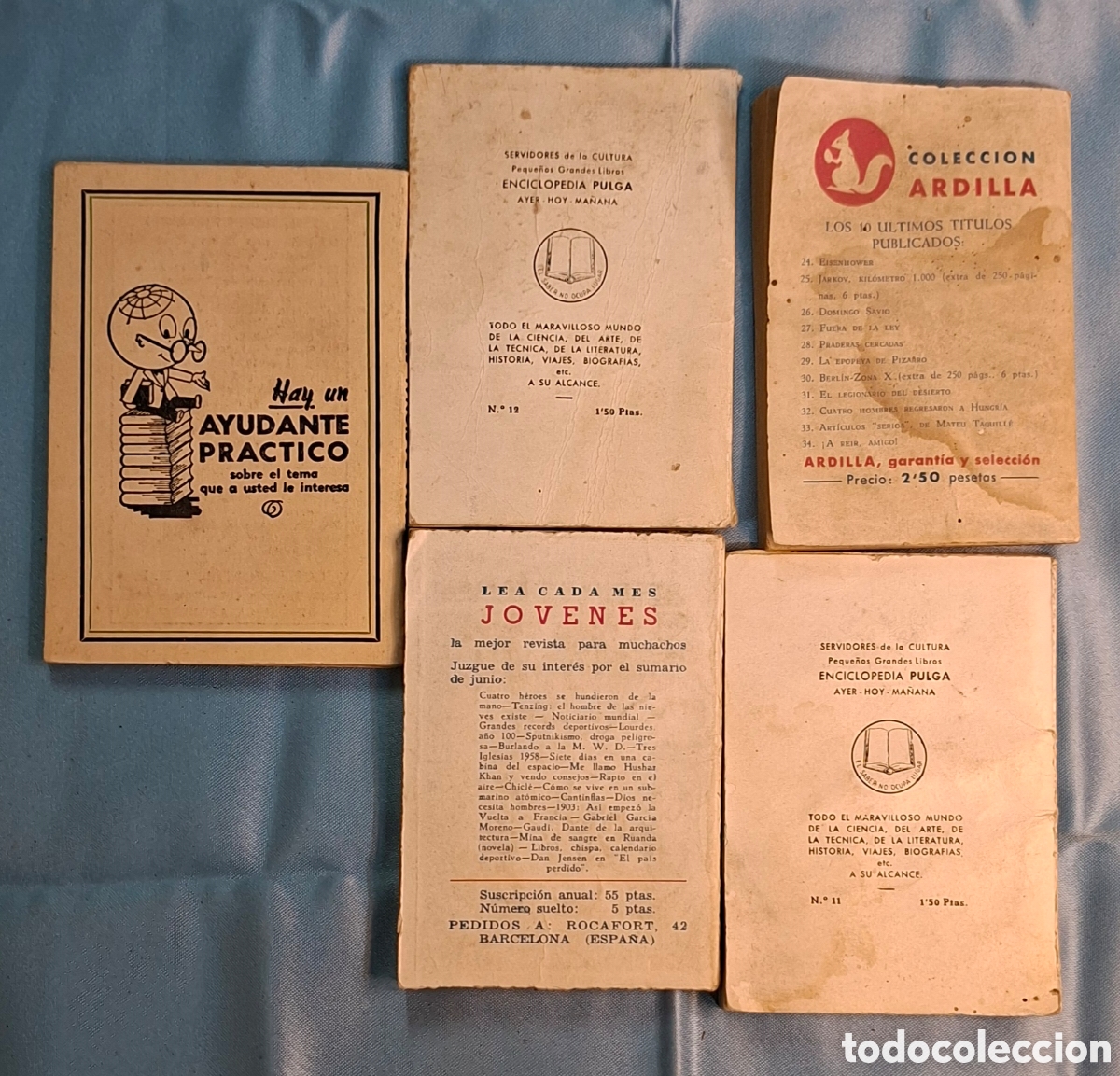 Libros: Colecci&oacute;n de 5 minilibros vintage en espa&ntilde;ol. - Foto 2