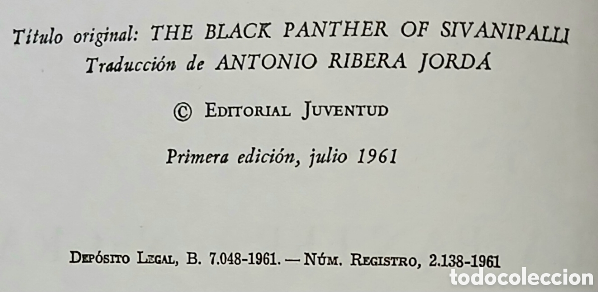 Libros: La pantera negra de sivanipalli - Foto 4
