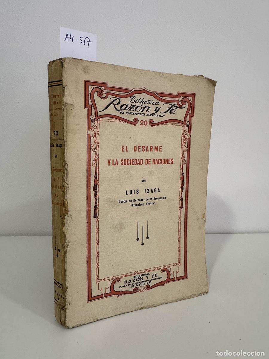 Libros: IZAGA, Luis. - El desarme y la Sociedad de Naciones.