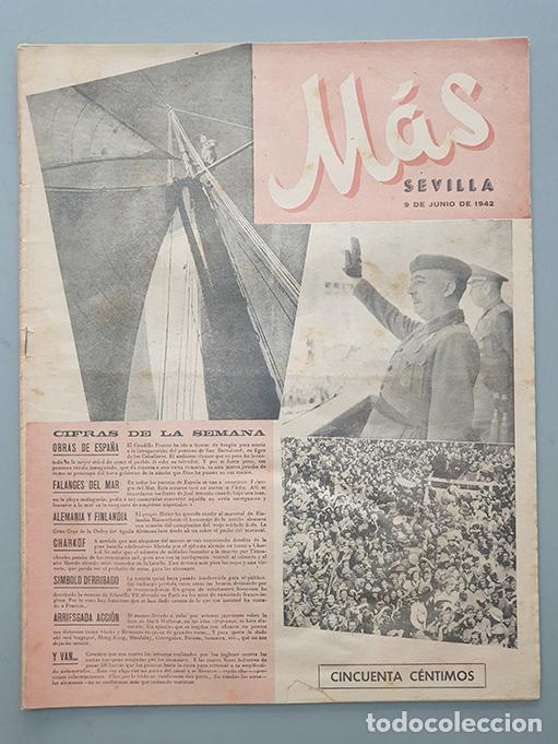 books: `M&aacute;s&acute; Revista de deportes y espect&aacute;culos. Sevilla 9 de Junio de 1942 - VV. AA