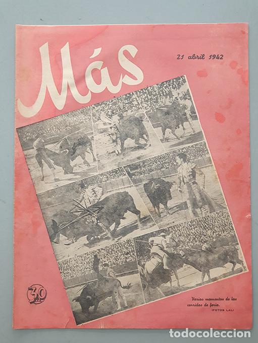 books: `M&aacute;s&acute; Revista de deportes y espect&aacute;culos. Sevilla 21 de abril de 1942 - VV. AA