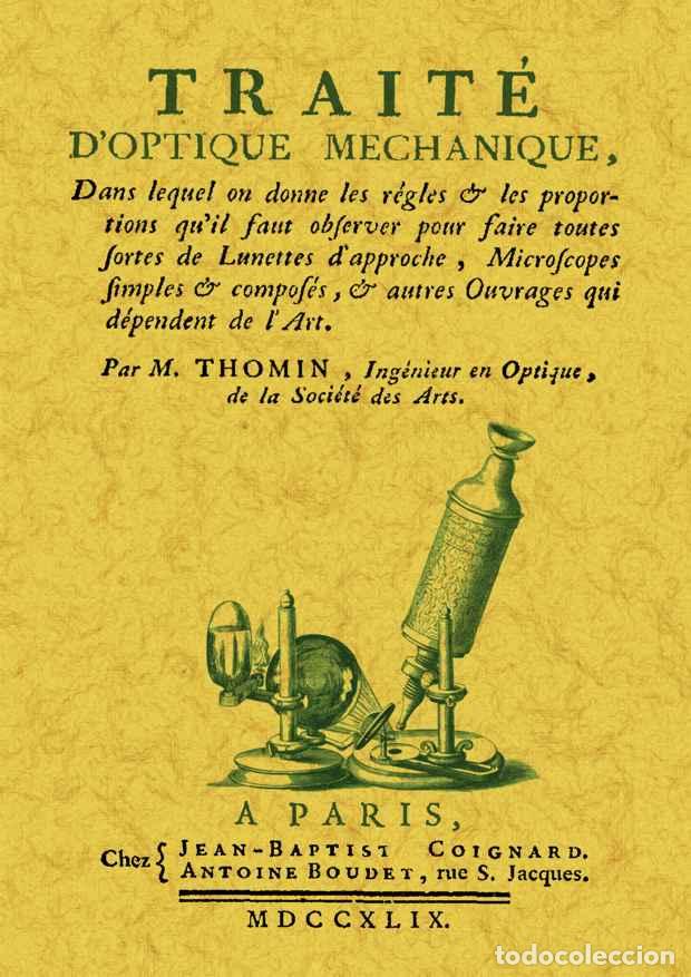 Libros: Trait&eacute; doptique mechanique - Thomin, M. - Foto 1