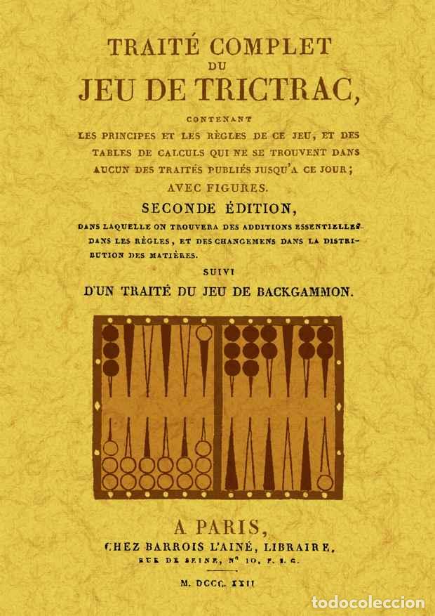Libros: Trait&eacute; complet du jeu de trictrac - Guiton, N. - Foto 1