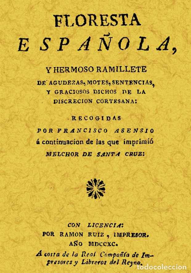 Libros: Floresta espa&ntilde;ola - Asensio, Francisco - Foto 1