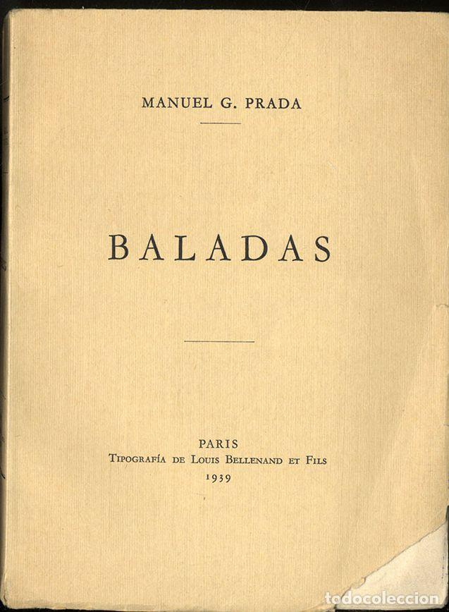 Libros: BALADAS - MANUEL GONZALEZ PRADA - Foto 1