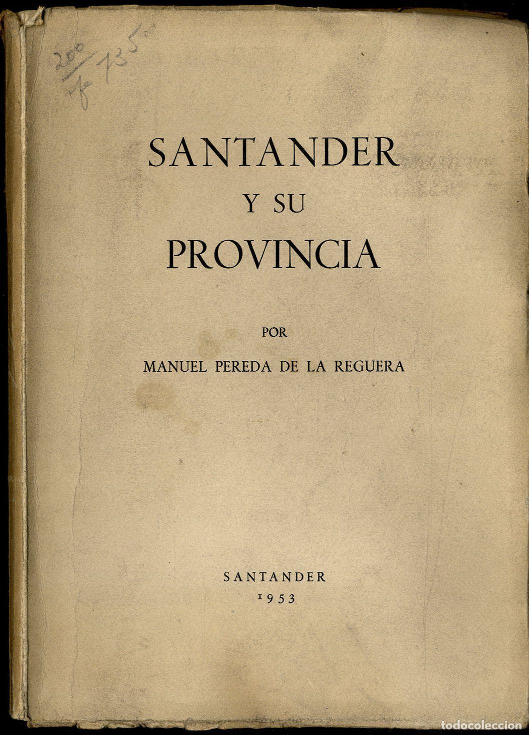 Libros: SANTANDER Y SU PROVINCIA - MANUEL PEREDA DE LA REGUERA - Foto 1