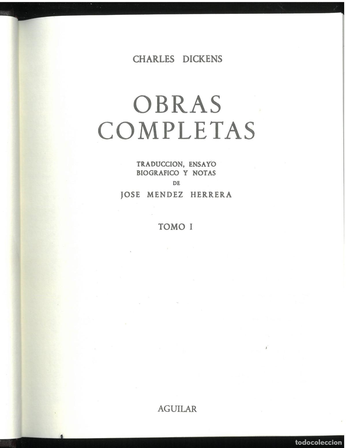 Libros: 6 TOMOS. OBRAS COMPLETAS - CHARLES DICKENS - Foto 1