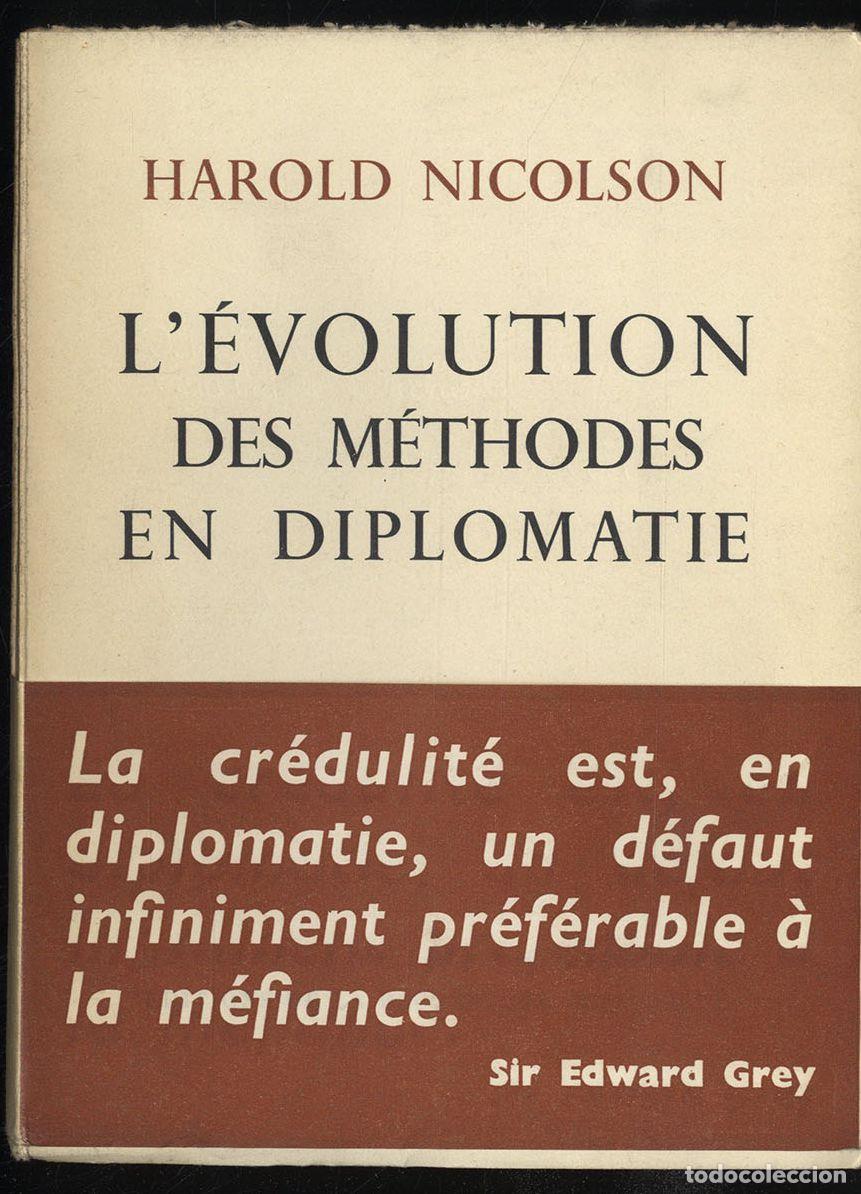 Libros: L&acute;EVOLUTON DES METHODES EN DIPLOMATIE - HAROLD NICOLSON - Foto 1