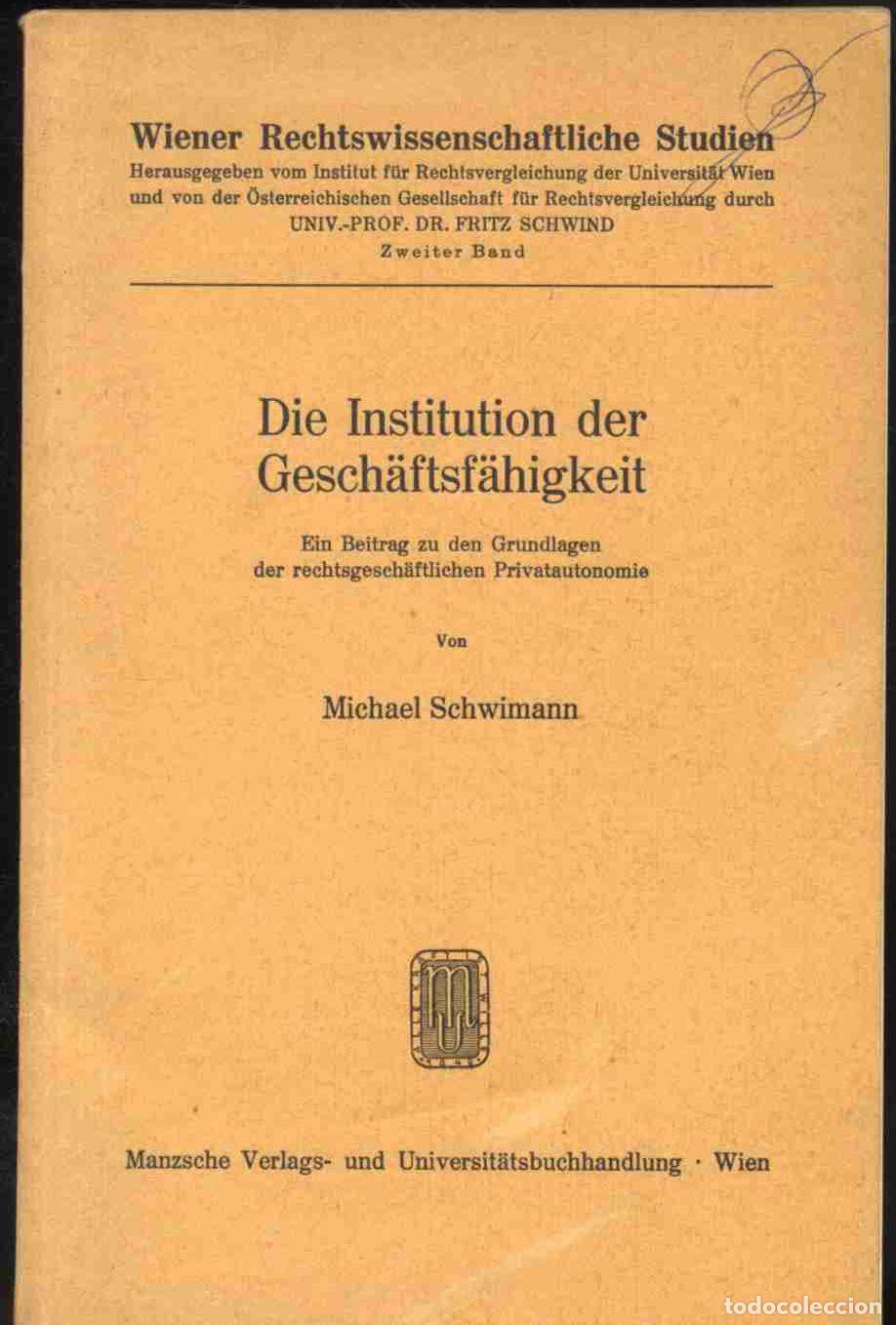 Libros: DIE INSTITUTION DER GESCH&Auml;FTSF&Auml;HIGKEIT - MICHAEL SEIDMAN - Foto 1