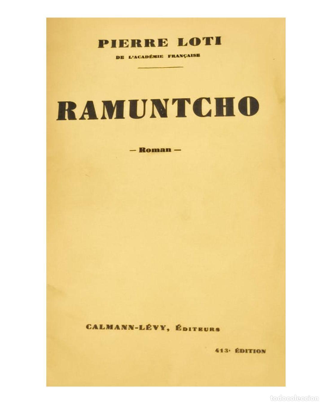Libros: RAMUNTCHO - PIERRE LOTI - Foto 1