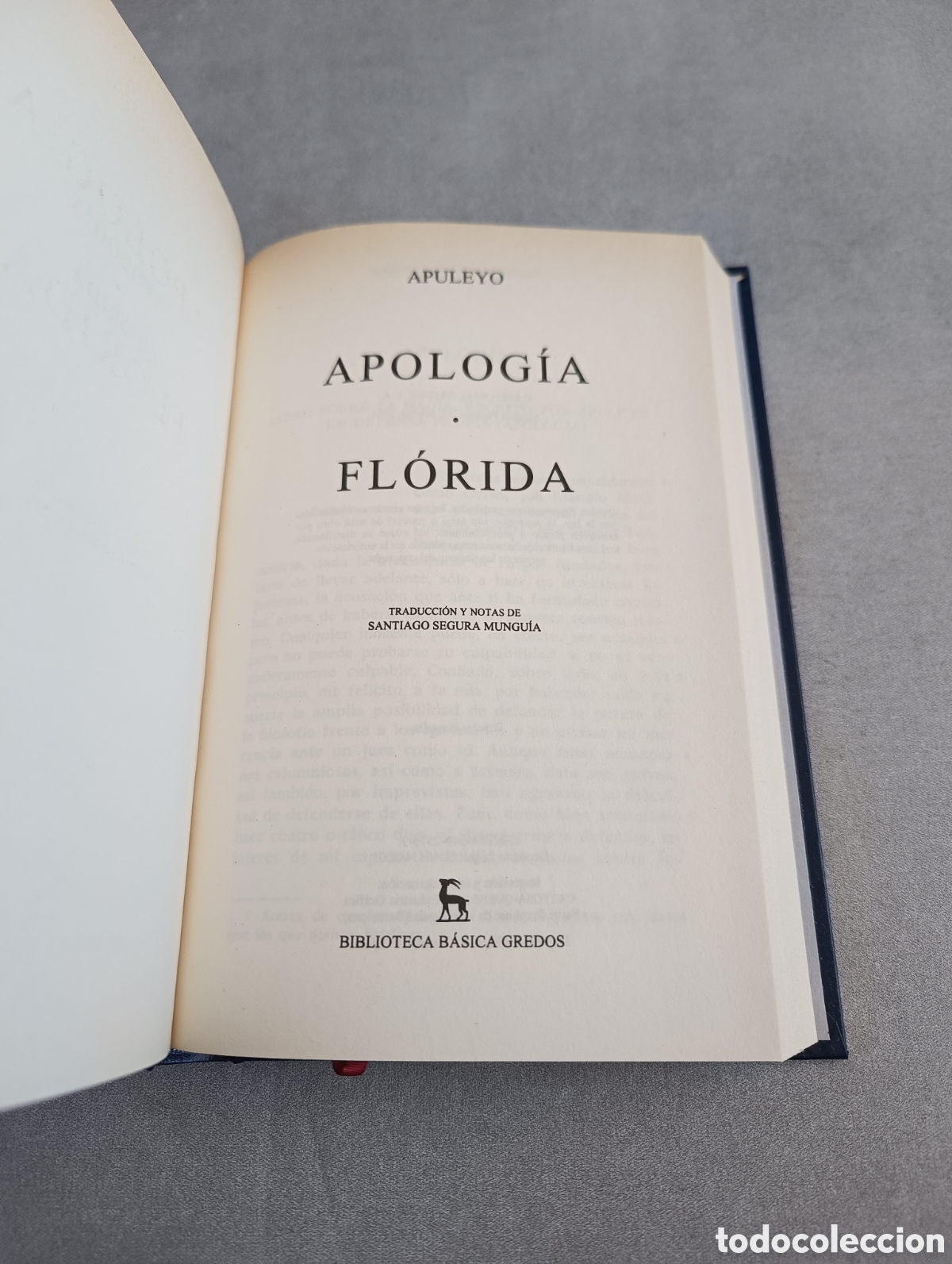 Libros: APULEYO. APOLOG&Iacute;A, FL&Oacute;RIDA. BIBLIOTECA B&Aacute;SICA GREDOS - Foto 3