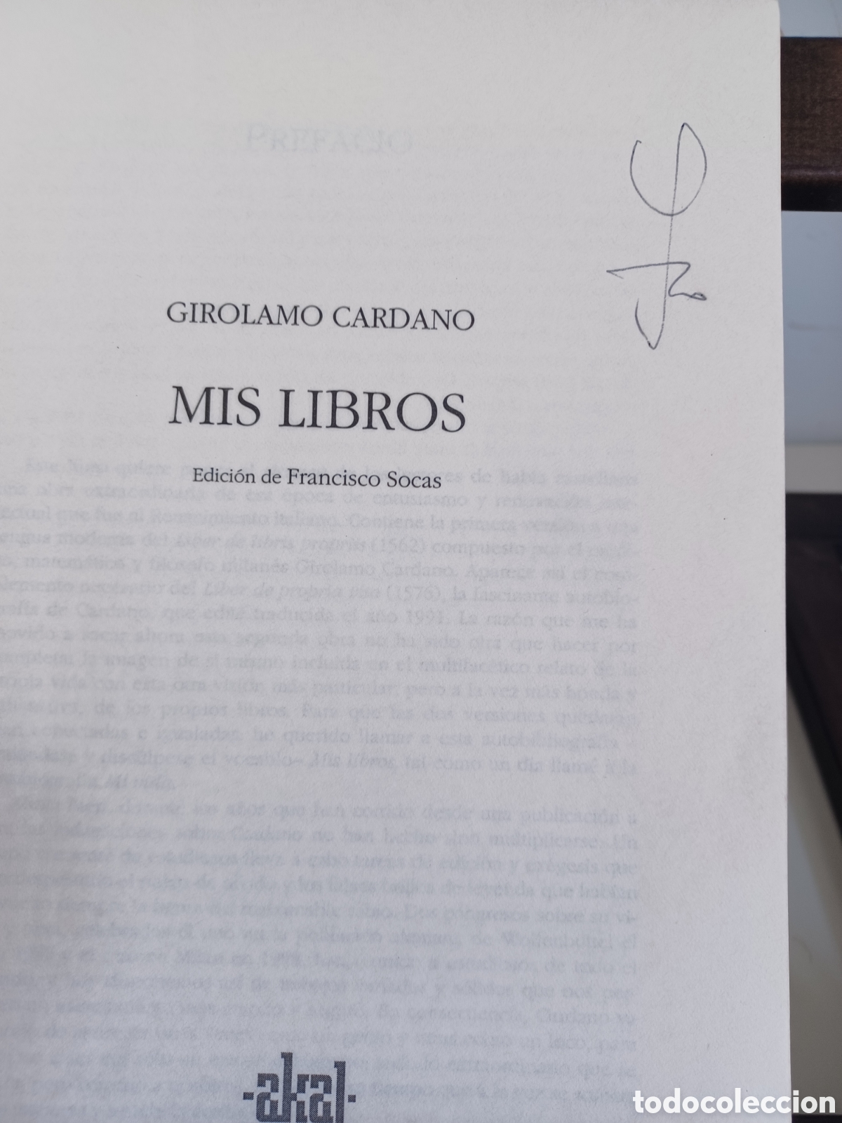 Libros: Mis libros/ Girolamo Cardano/ Akal, 2002 - Foto 7