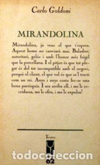 Libros: MIRANDOLINA (Catal&aacute;) - Goldoni,Carlo - Foto 1