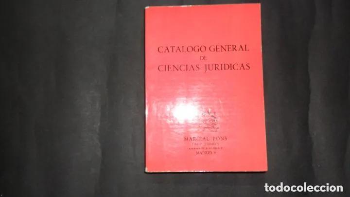 B&uuml;cher: Cat&aacute;logo general de Ciencias jur&iacute;dicas, Marcial Pons, Ed. Libros jur&iacute;dicos - Marcial Pons