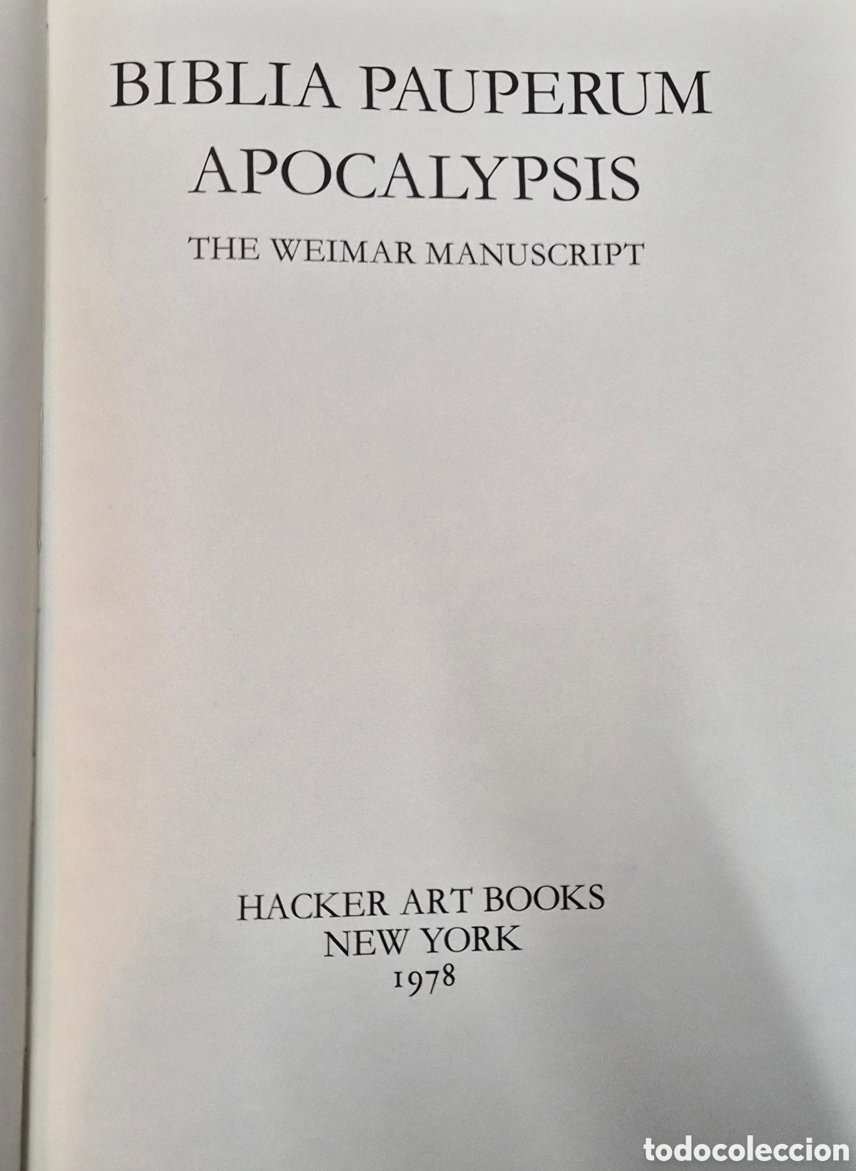 Libros: Biblia pauperum apocalypsis. - Foto 6