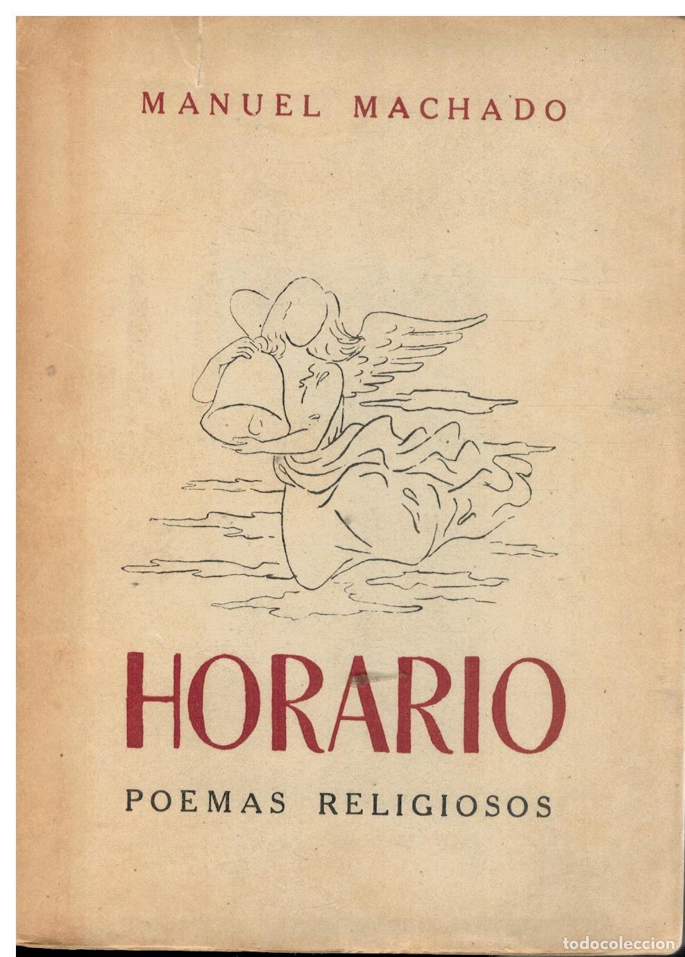Libros: HORARIO. POEMAS RELIGIOSOS. 1&ordf; edici&oacute;n. - Foto 1