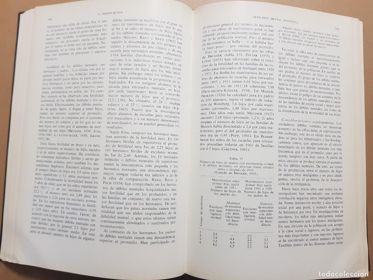 Libros: GEN&Eacute;TICA HUMANA V/2 - D.BECKER - ED. TORAY - 1966 (ILUST) - Foto 12