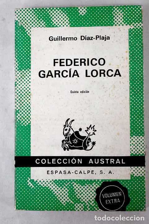 Libros: Federico Garc&iacute;a Lorca.- D&iacute;az-Plaja, Guillermo