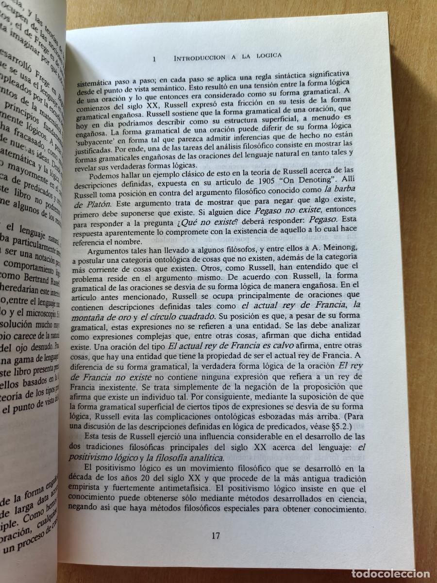 Libros: INTRODUCCI&Oacute;N A LA L&Oacute;GICA - L. T. F. GAMUT Eudeba, 2003 - Foto 6