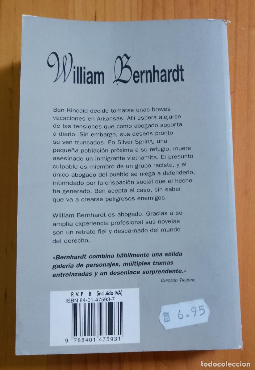 Libros: JUSTICIA INFALIBLE - WILIAM BERNHARDT - Foto 2