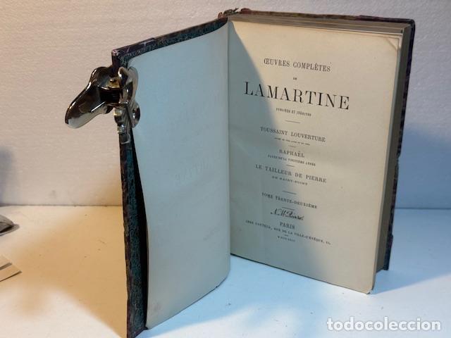 books: OEUVRES COMPLETES DE LAMARTINE TOUSSAINT LOUVERTURE LAMARTINE ALPHONSE DE 1863