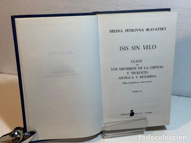 Libros: ISIS SIN VELO TOMO IV - Foto 3