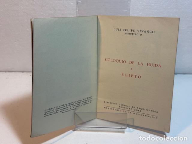 Libros: COLOQUIO DE LA HUIDA A EGIPTO LUIS FELIPE VIVANCO - Foto 2